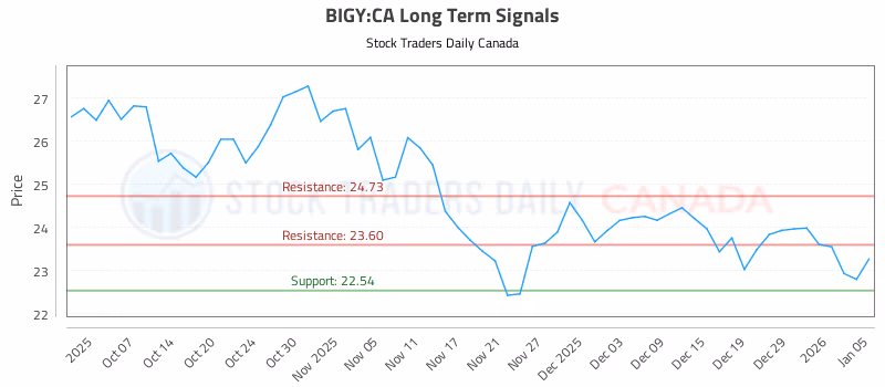 Stock Chart for BIGY:CA