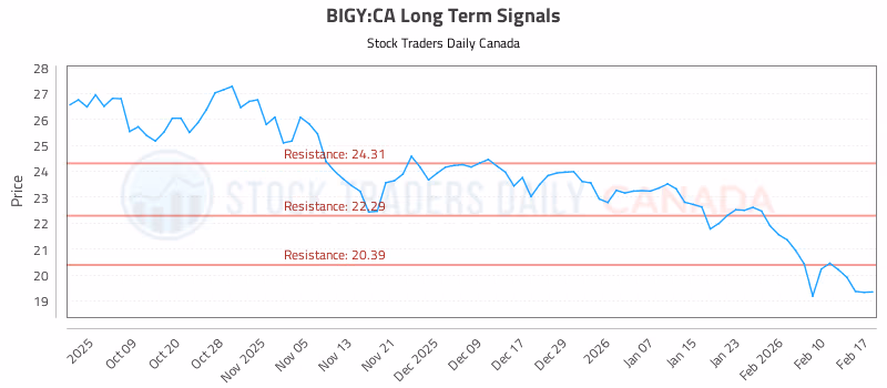 Stock Chart for BIGY:CA