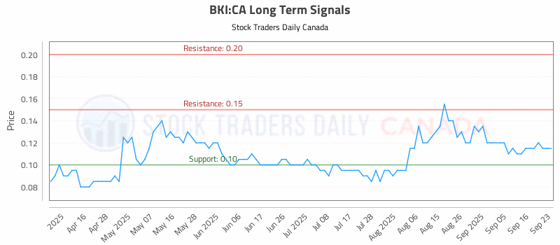 Stock Chart for BKI:CA