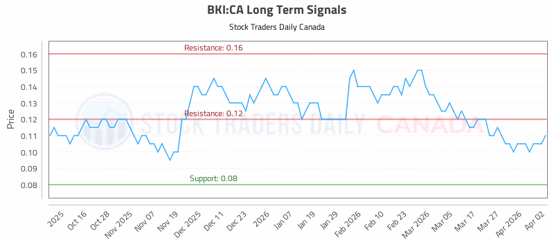 Stock Chart for BKI:CA