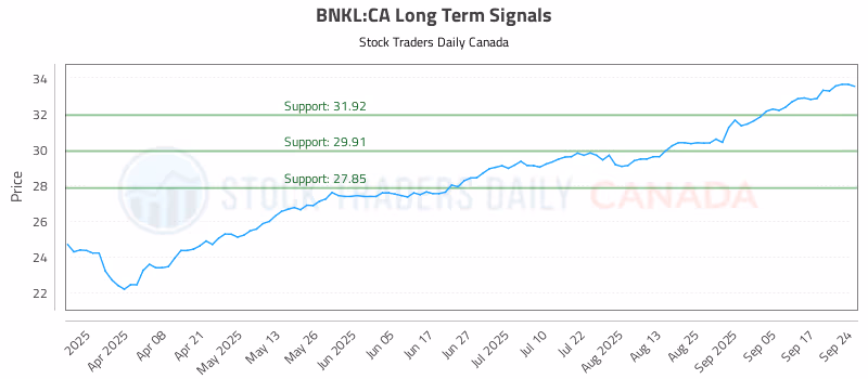 Stock Chart for BNKL:CA