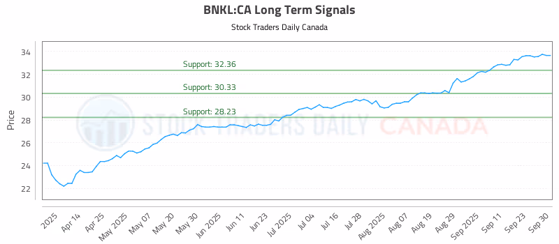 Stock Chart for BNKL:CA