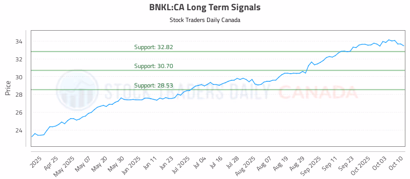 Stock Chart for BNKL:CA