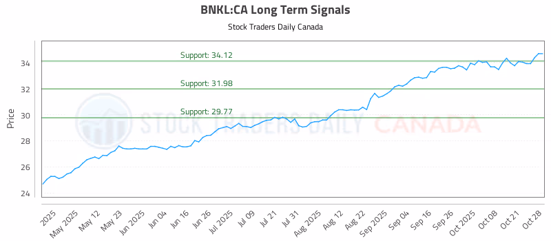 Stock Chart for BNKL:CA