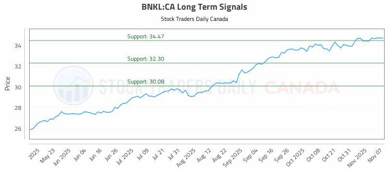 Stock Chart for BNKL:CA