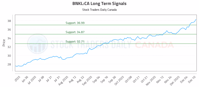 Stock Chart for BNKL:CA