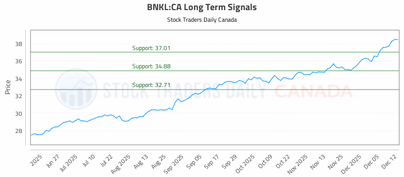 Stock Chart for BNKL:CA