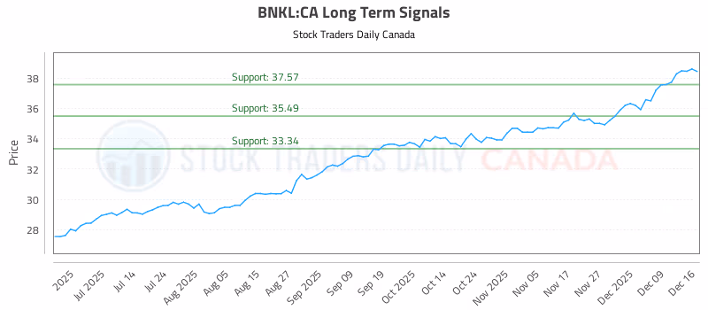 Stock Chart for BNKL:CA