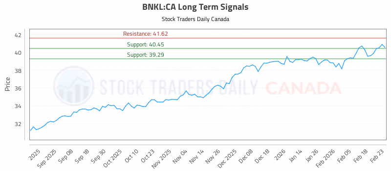 Stock Chart for BNKL:CA