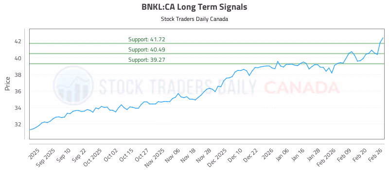 Stock Chart for BNKL:CA