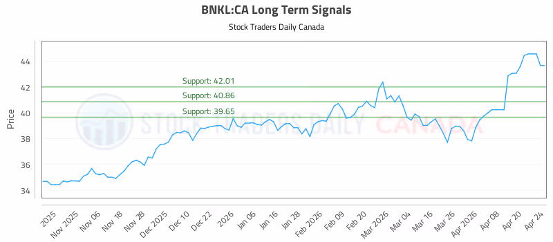 Stock Chart for BNKL:CA