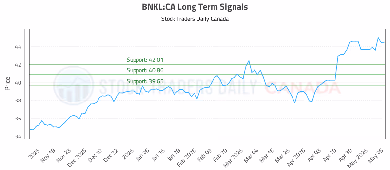 Stock Chart for BNKL:CA