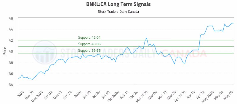 Stock Chart for BNKL:CA