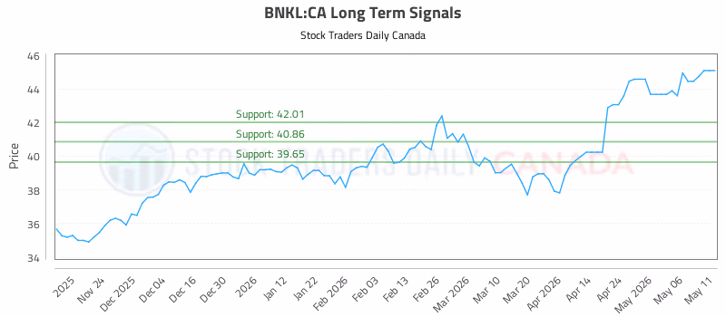 Stock Chart for BNKL:CA