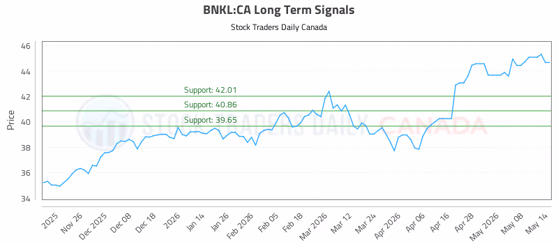Stock Chart for BNKL:CA