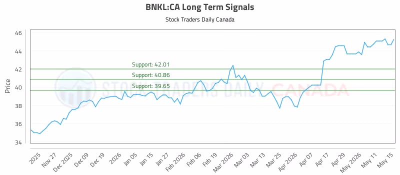 Stock Chart for BNKL:CA