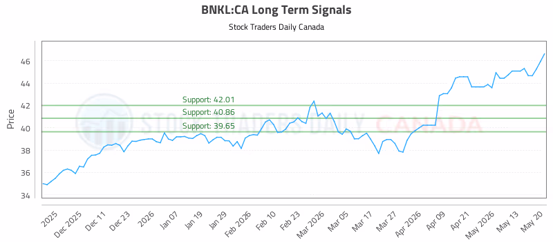 Stock Chart for BNKL:CA