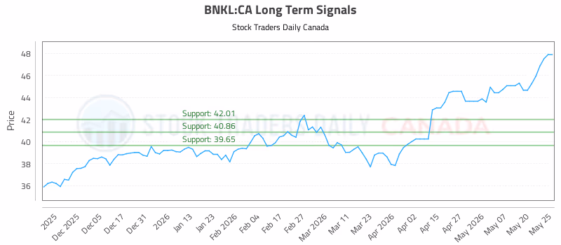 Stock Chart for BNKL:CA