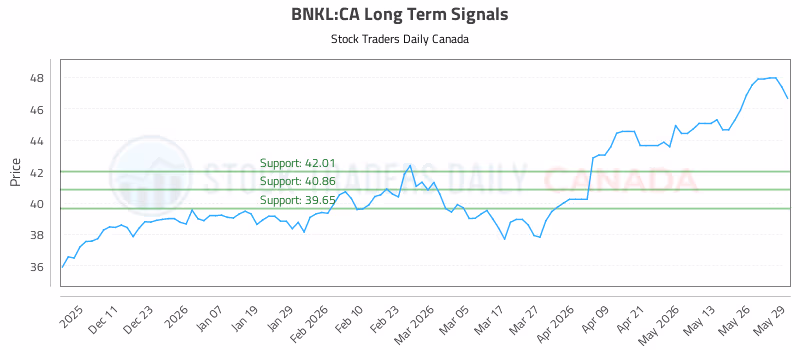 Stock Chart for BNKL:CA