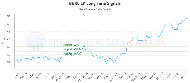 Stock Chart for BNKL:CA