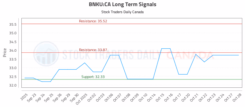 Stock Chart for BNKU:CA