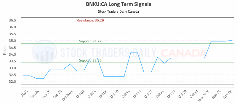 Stock Chart for BNKU:CA