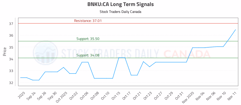 Stock Chart for BNKU:CA