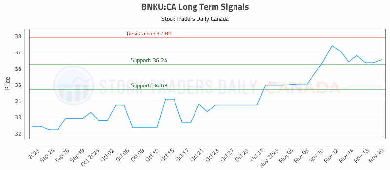 Stock Chart for BNKU:CA