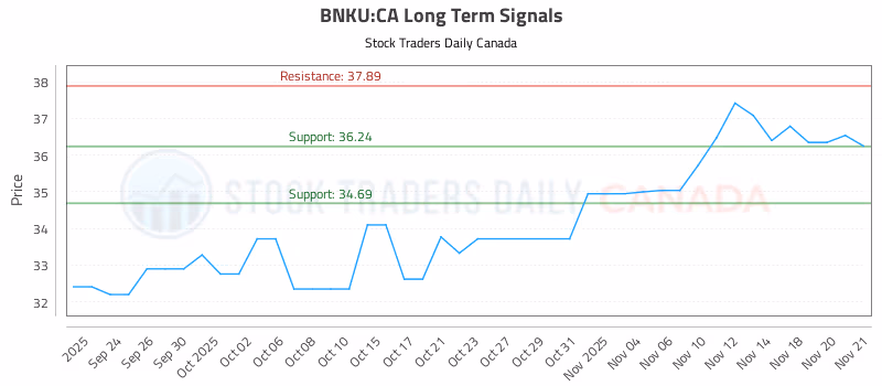 Stock Chart for BNKU:CA