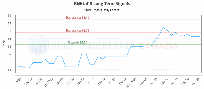 Stock Chart for BNKU:CA