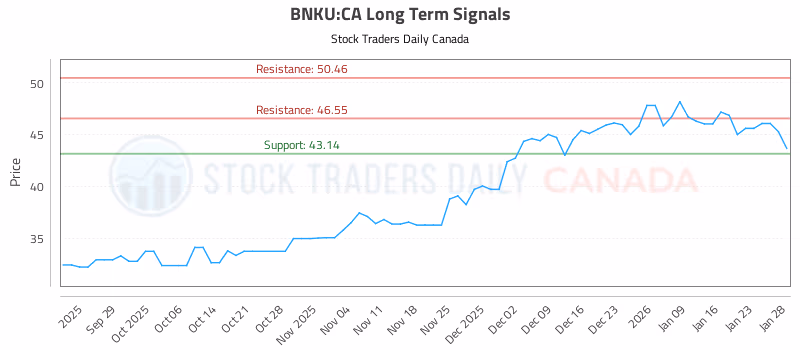 Stock Chart for BNKU:CA