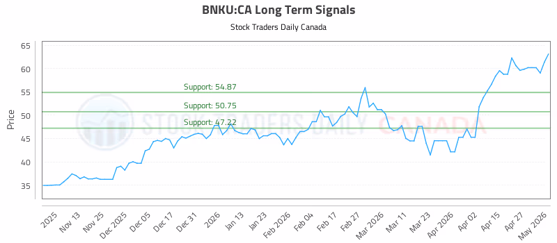 Stock Chart for BNKU:CA