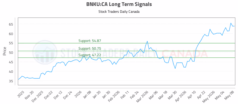 Stock Chart for BNKU:CA