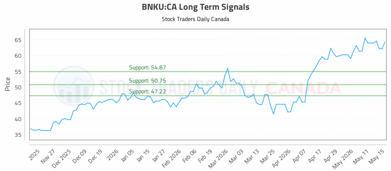 Stock Chart for BNKU:CA