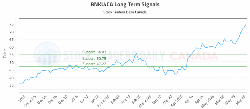 Stock Chart for BNKU:CA