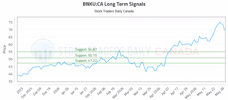 Stock Chart for BNKU:CA