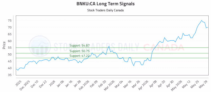 Stock Chart for BNKU:CA