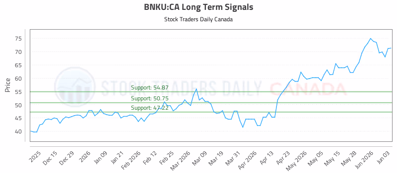 Stock Chart for BNKU:CA