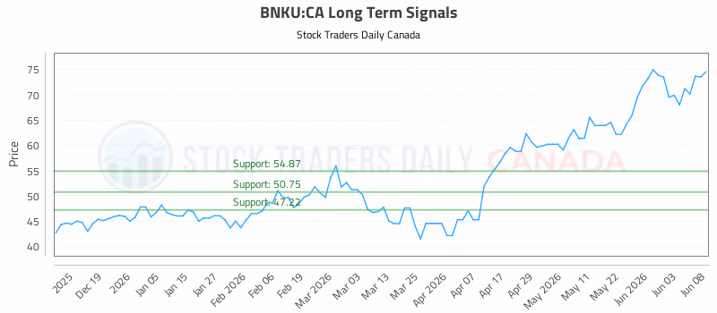 Stock Chart for BNKU:CA
