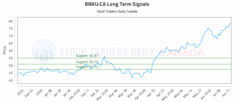 Stock Chart for BNKU:CA
