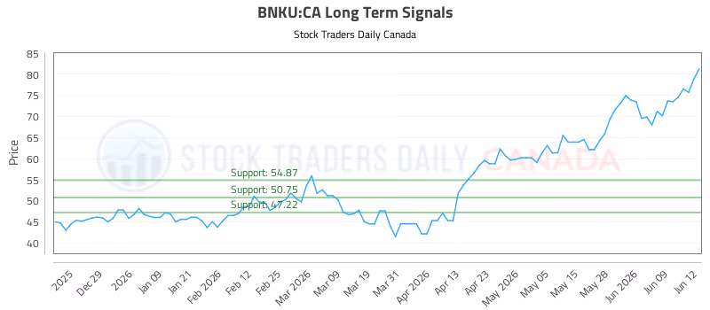 Stock Chart for BNKU:CA