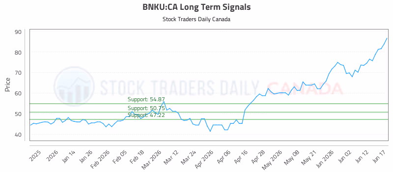 Stock Chart for BNKU:CA