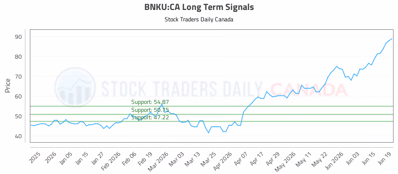 Stock Chart for BNKU:CA