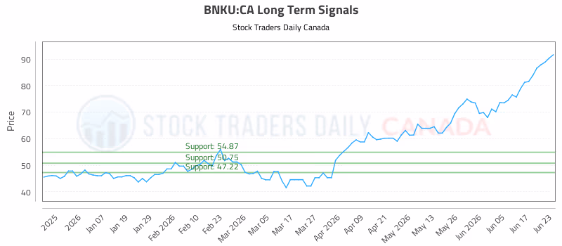 Stock Chart for BNKU:CA