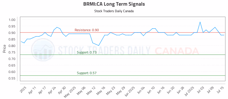 Stock Chart for BRMI:CA