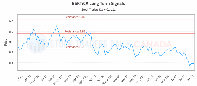 Stock Chart for BSKT:CA