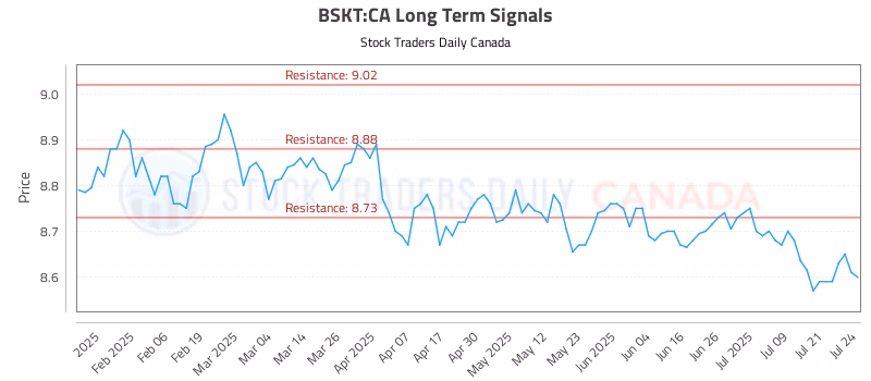 Stock Chart for BSKT:CA