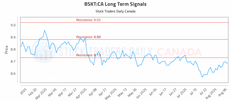 Stock Chart for BSKT:CA