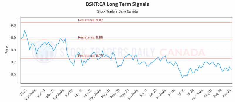 Stock Chart for BSKT:CA