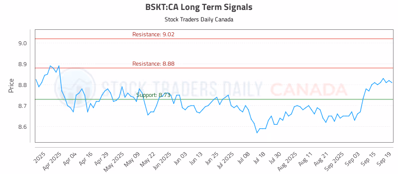 Stock Chart for BSKT:CA